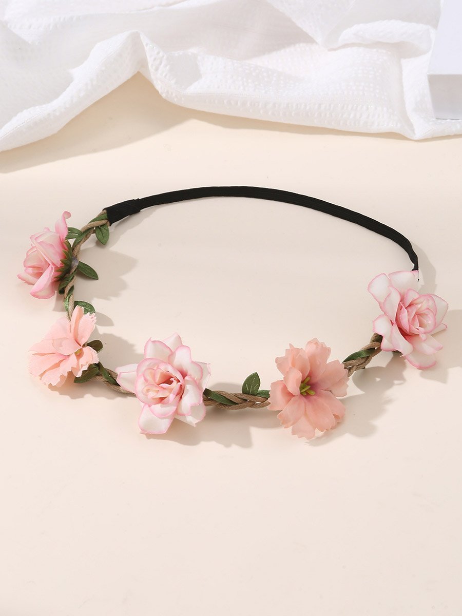 Pink Floral Hair Tie