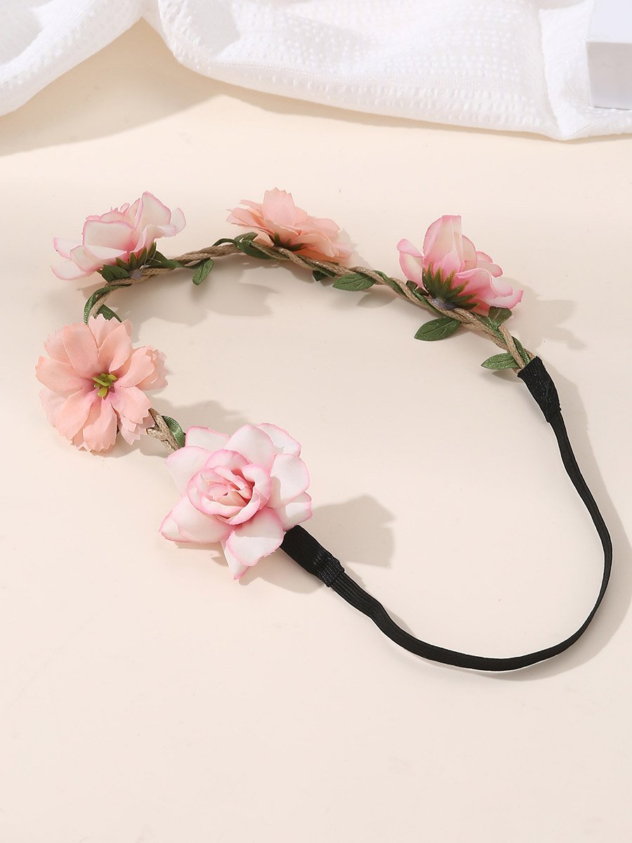 Pink Floral Hair Tie