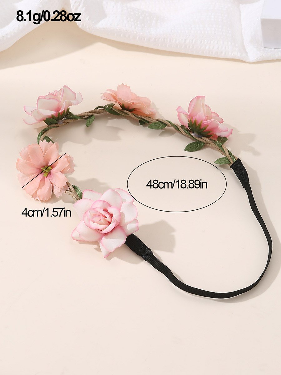 Pink Floral Hair Tie
