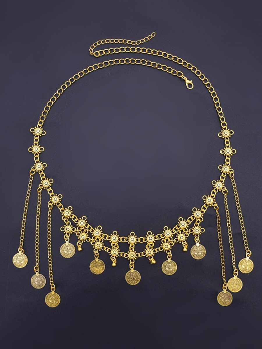 Golden Coin Hair Adornment