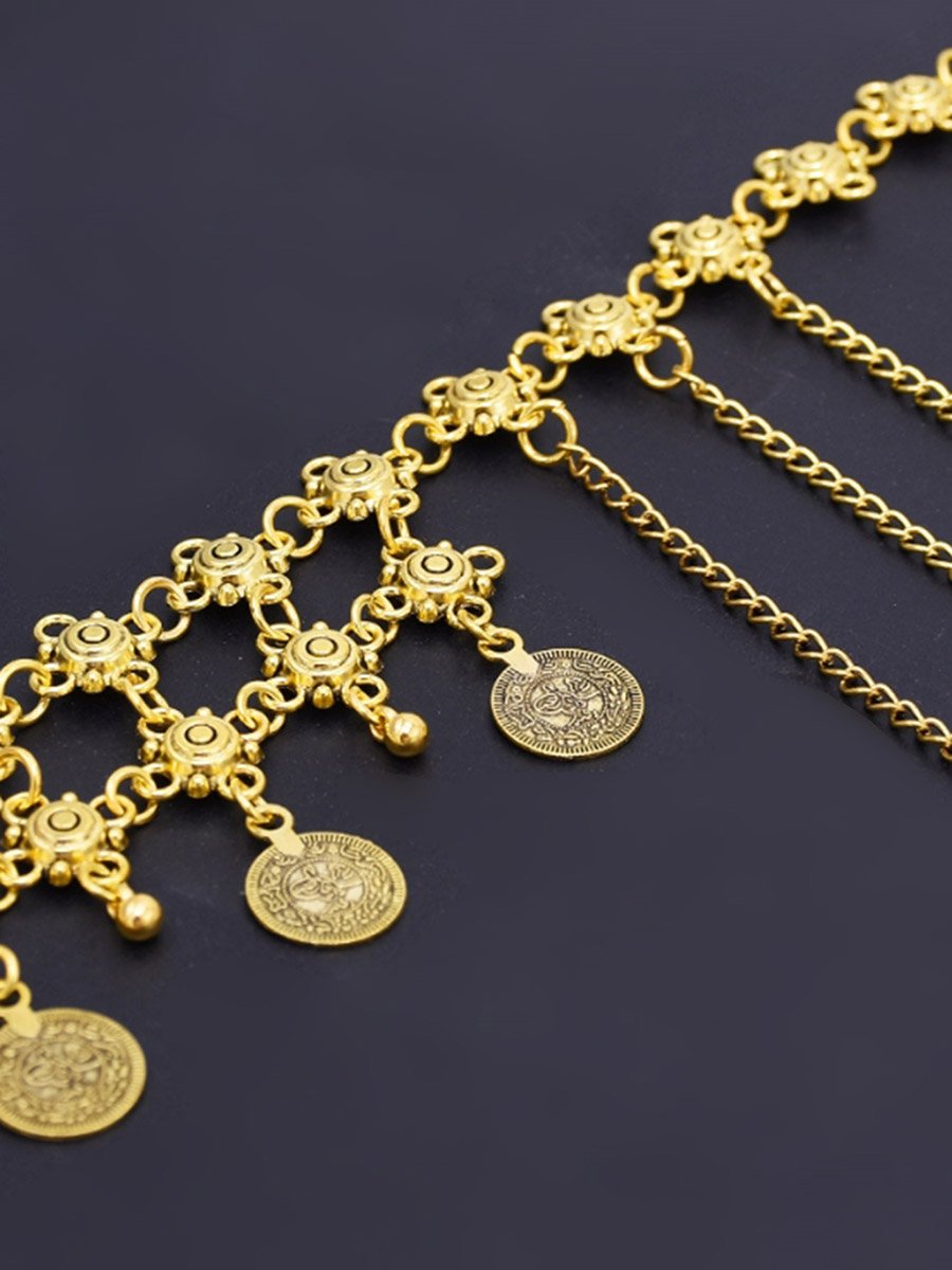Golden Coin Hair Adornment