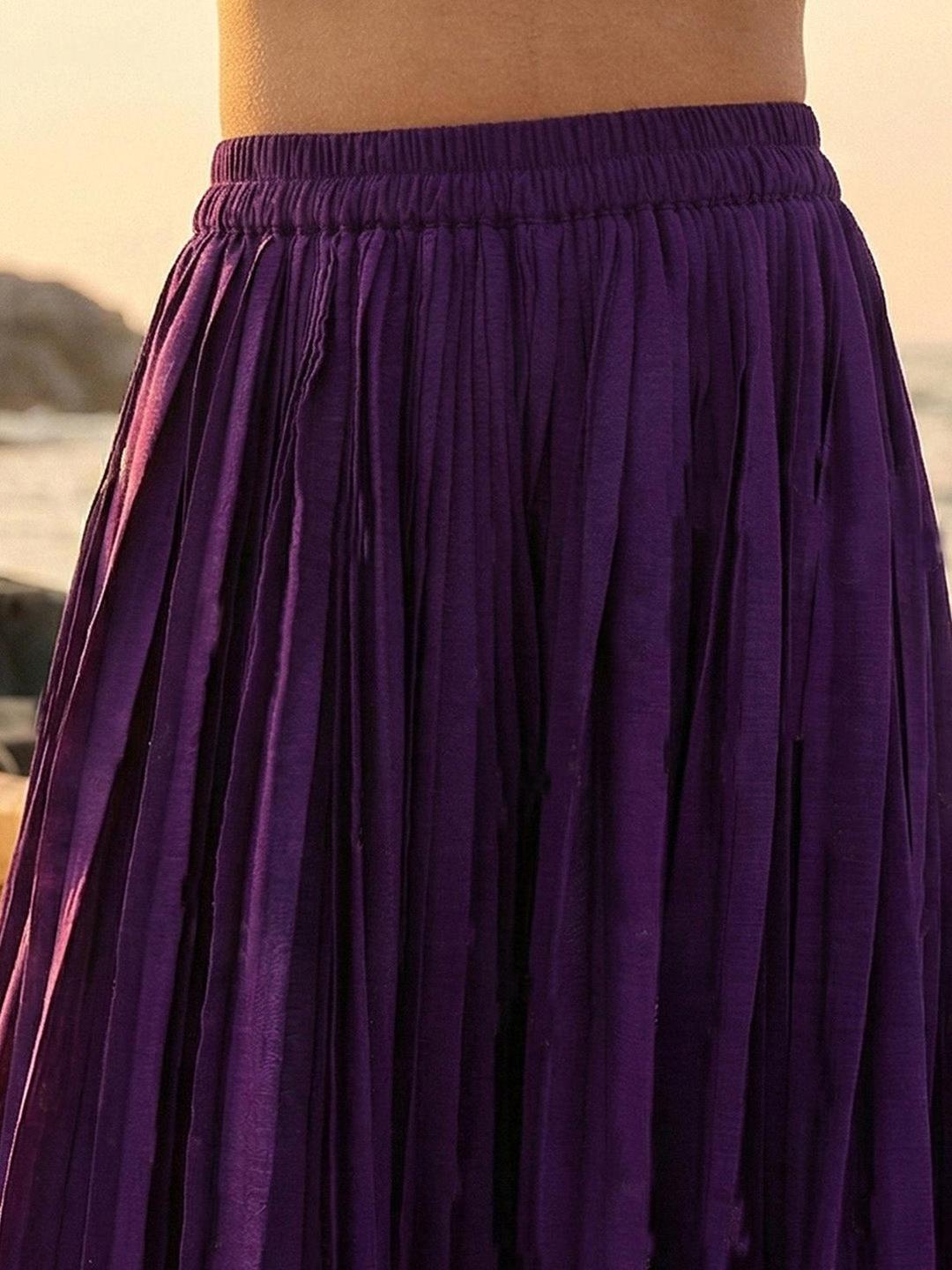 Embroidered One Shoulder Tunic and Trousers Co-Ords