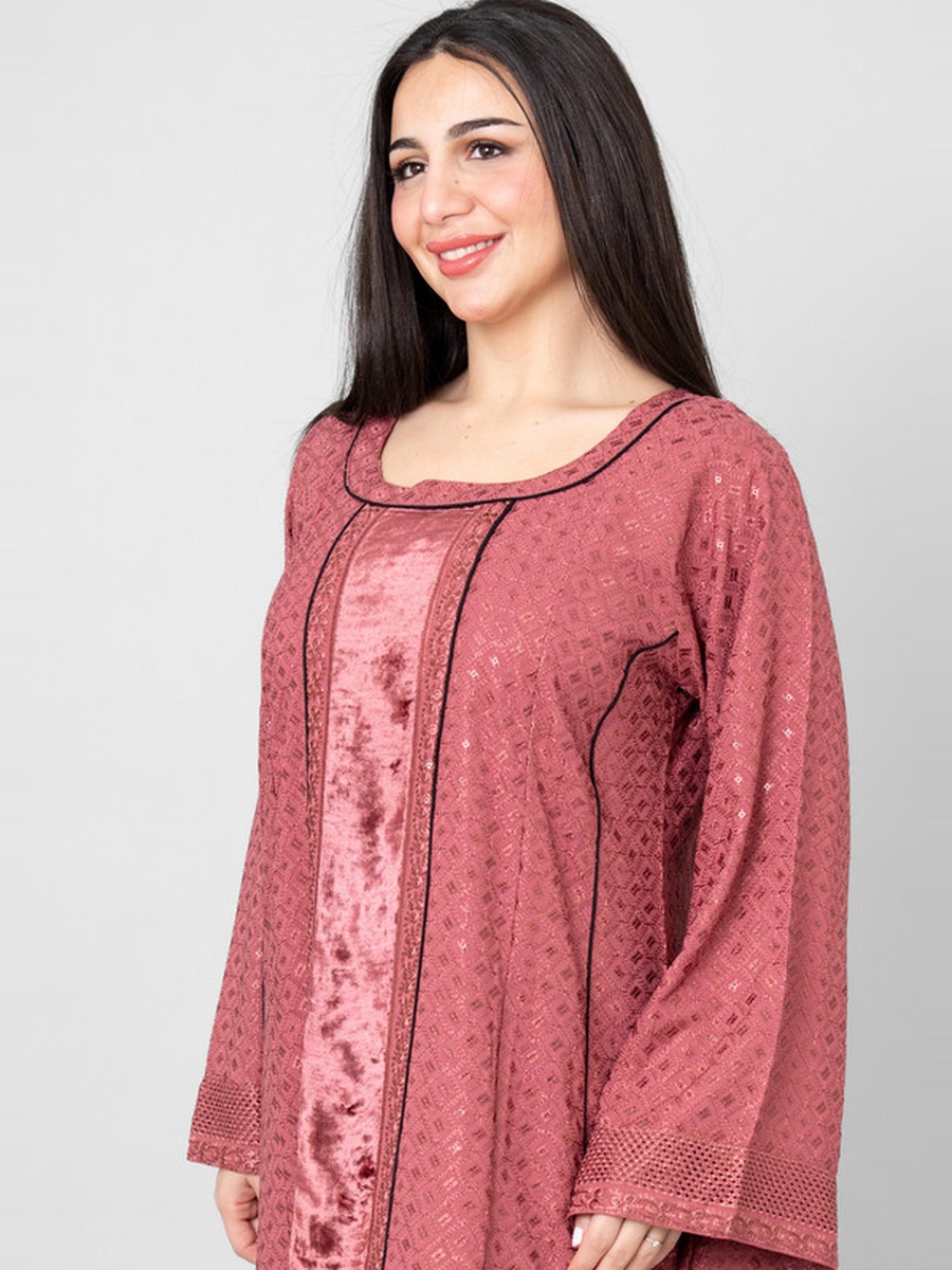 Najm Embroidered Bell Sleeves Jalabiya