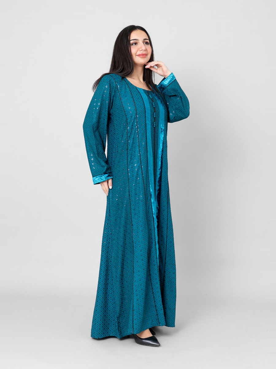 Aura Embroidered Jalabiya with Sequins