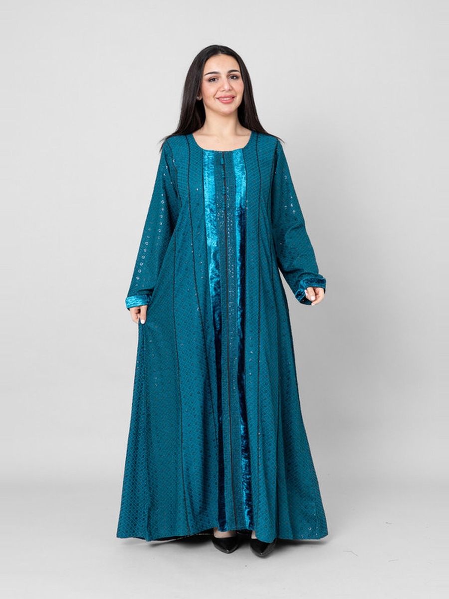 Aura Embroidered Jalabiya with Sequins