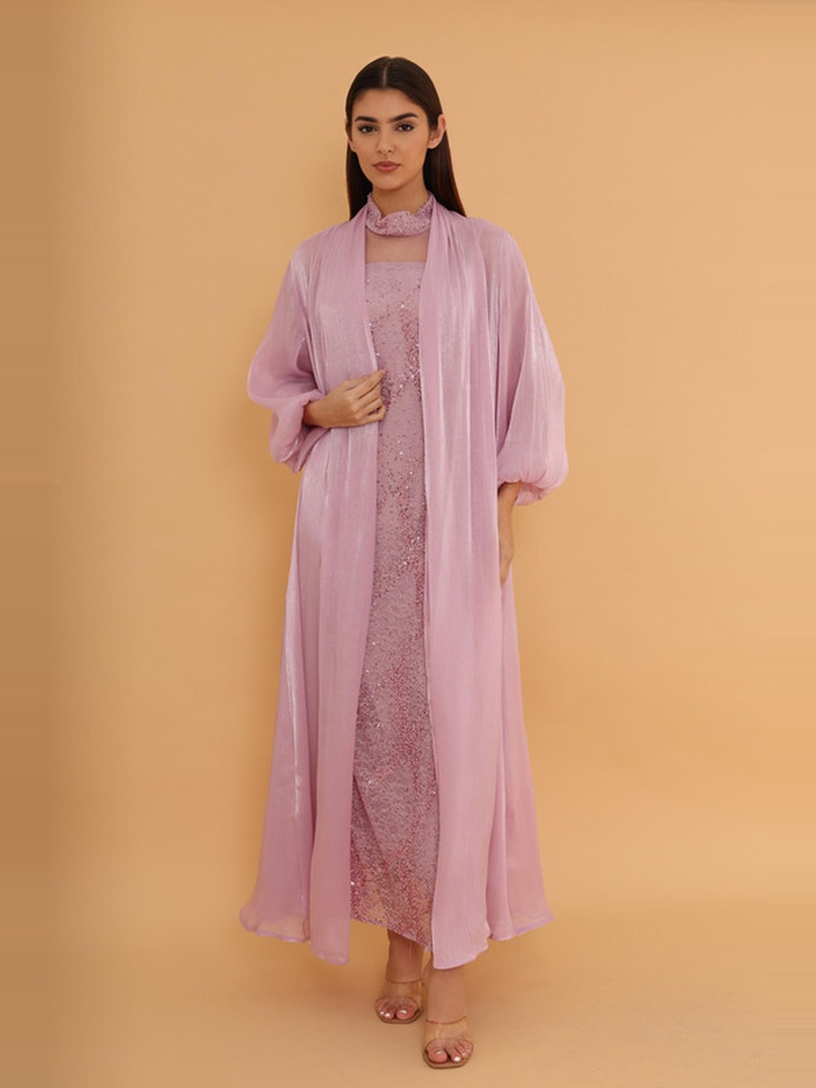 Tara Embellished Balloon Sleeves Jalabiya