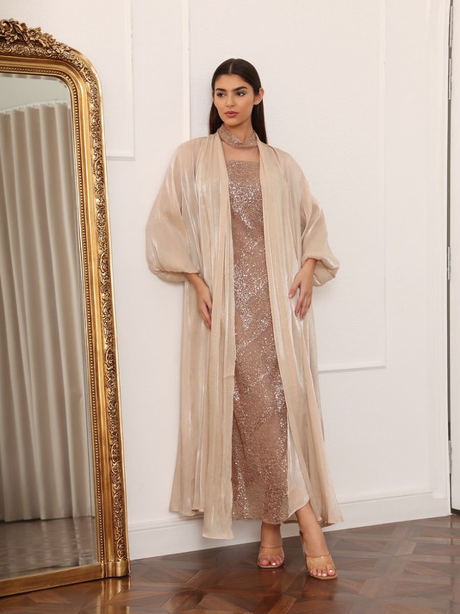 Tara Embellished Balloon Sleeves Jalabiya