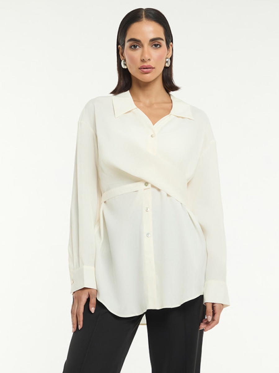 Twisted Detail Modal Shirt