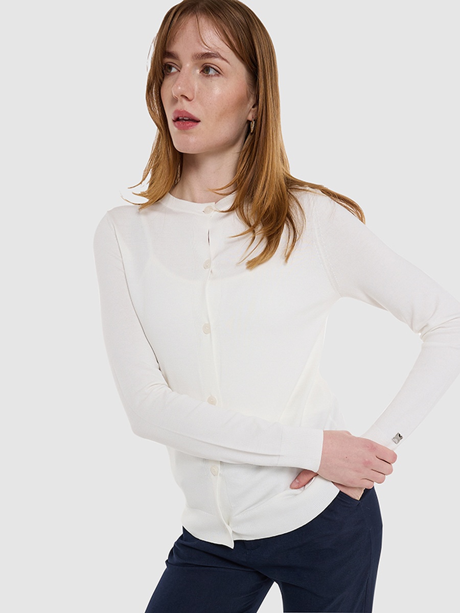 Flat Knit Button Front Cardigan