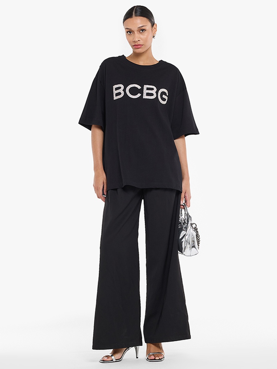 Embellished Logo Oversized T-Shirt