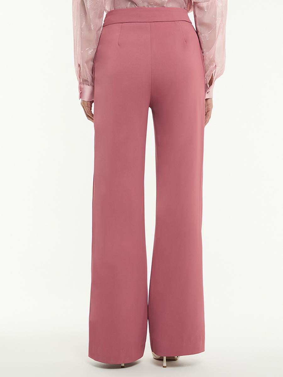 Wide Leg Crepe Trousers