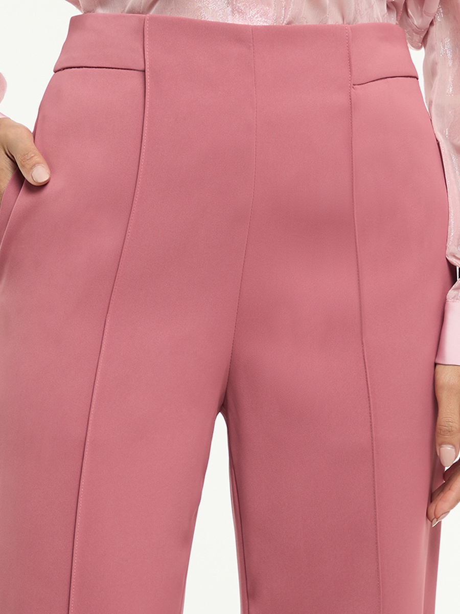 Wide Leg Crepe Trousers