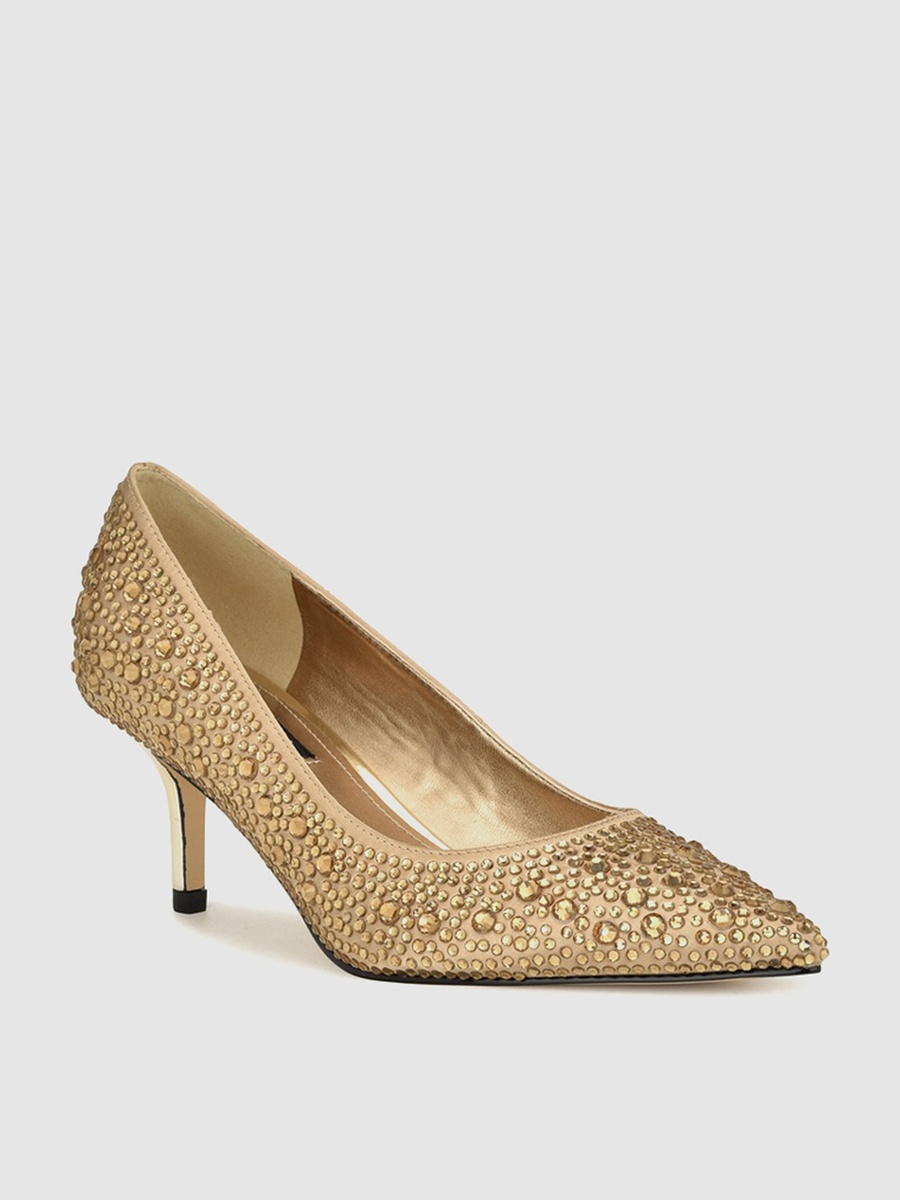 Embellished Pointed Toe Pumps