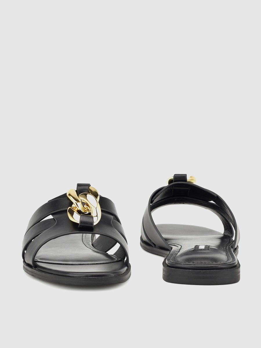 Metal Accent Flat Sandals