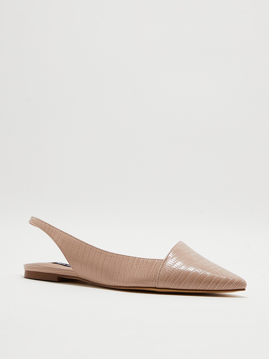 Textured Slingback Shoes