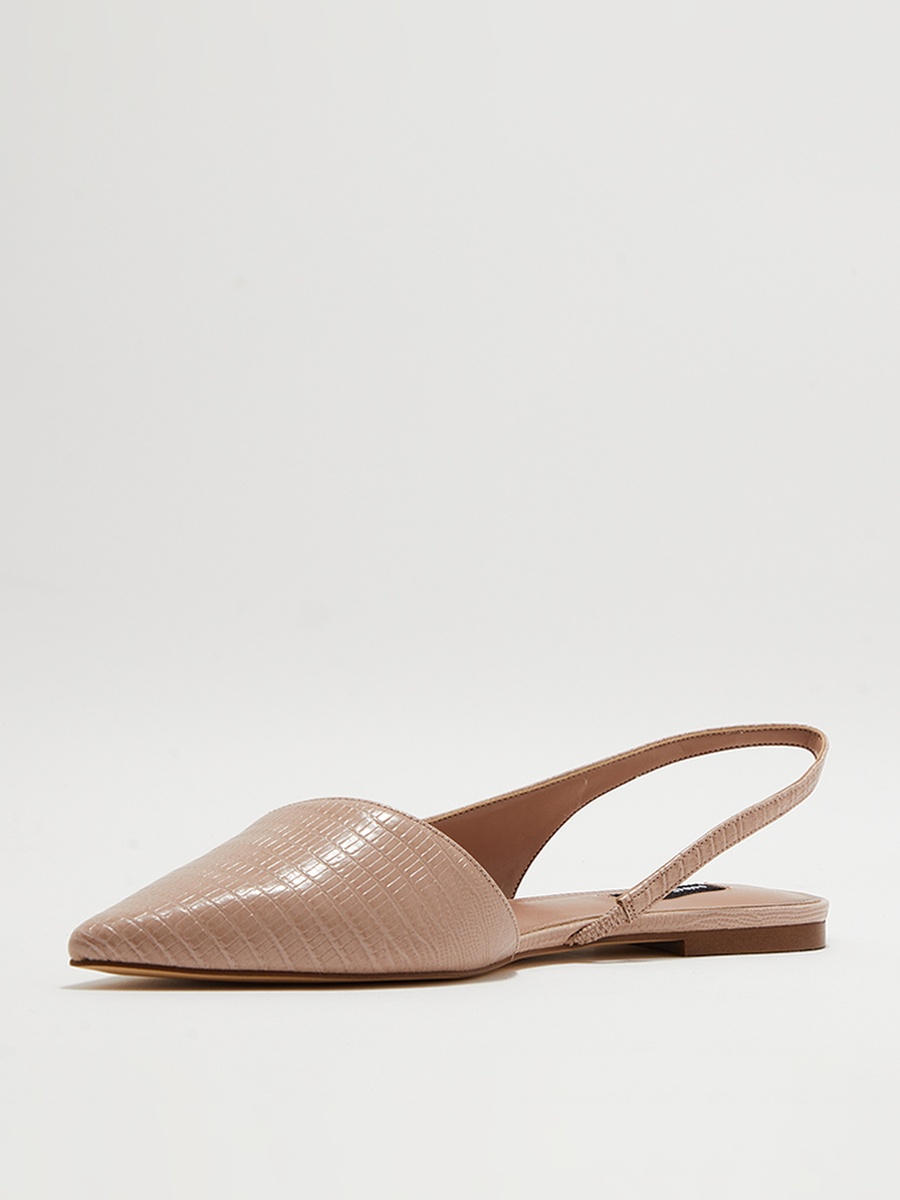 Textured Slingback Shoes