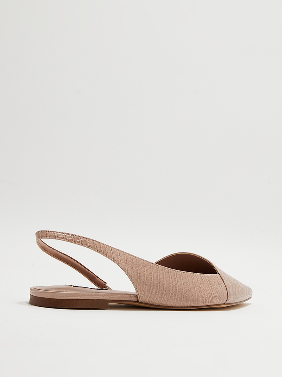 Textured Slingback Shoes