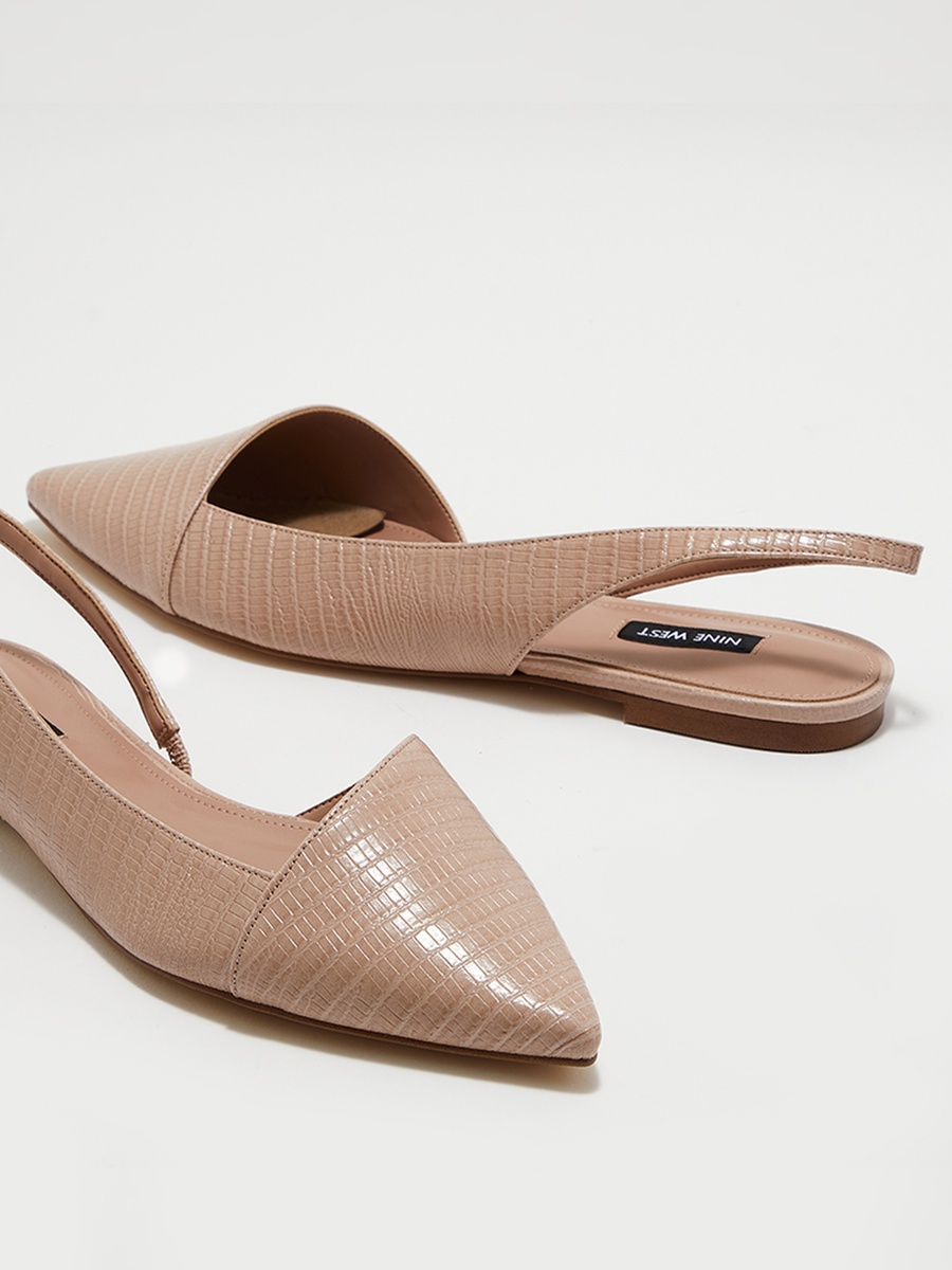 Textured Slingback Shoes