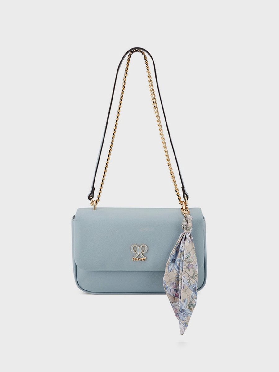 Logo Detail Convertible Shoulder Bag with Flap