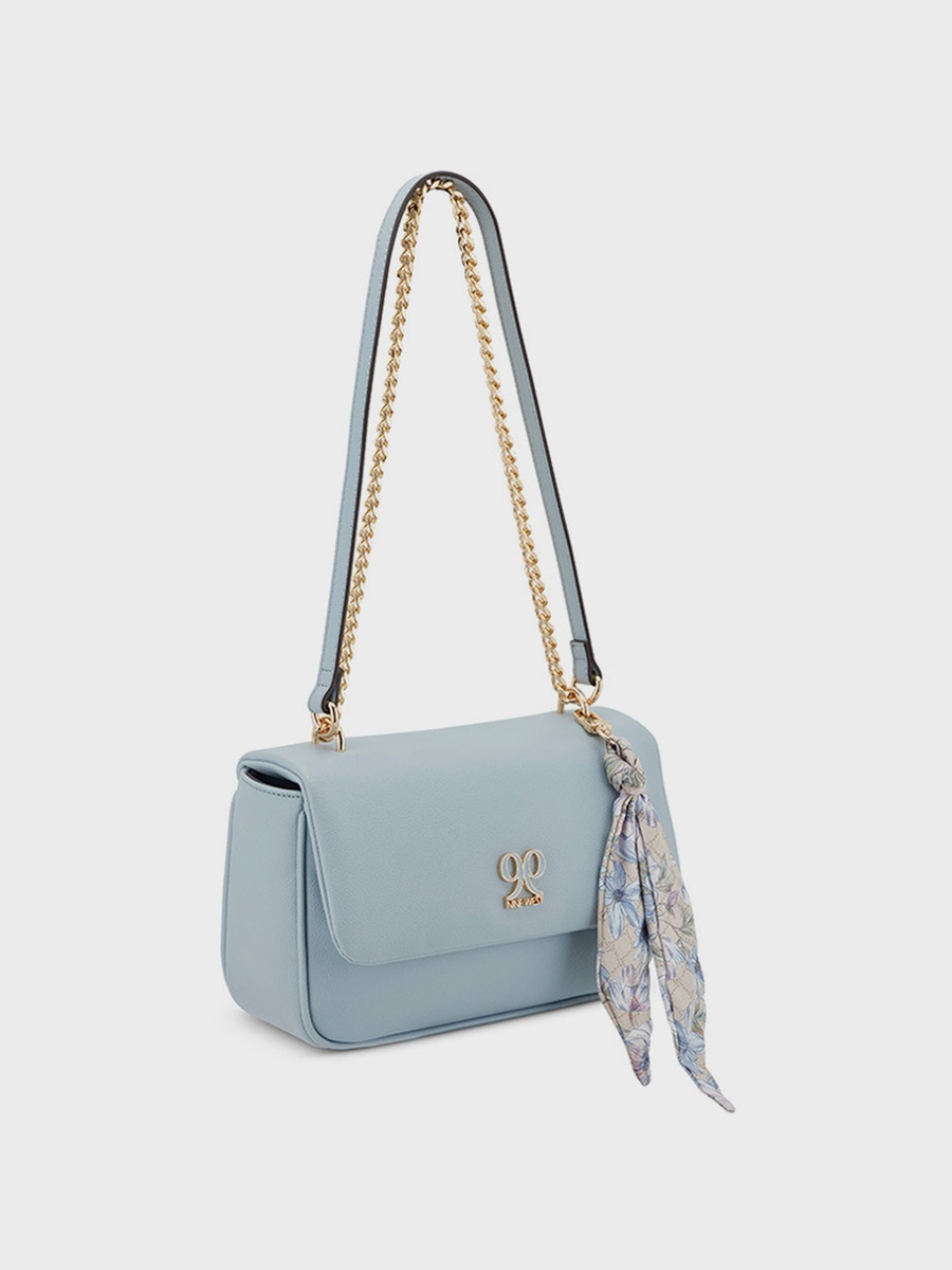 Logo Detail Convertible Shoulder Bag with Flap