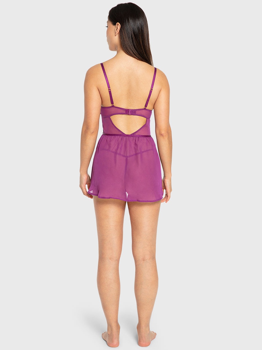 Lace Wired Mesh Babydoll