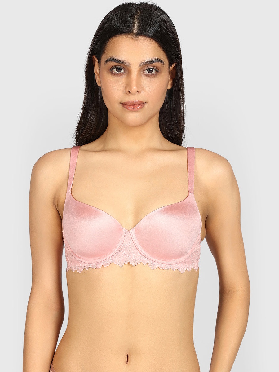 Lace Band Paddded Wired Full Cup Bra