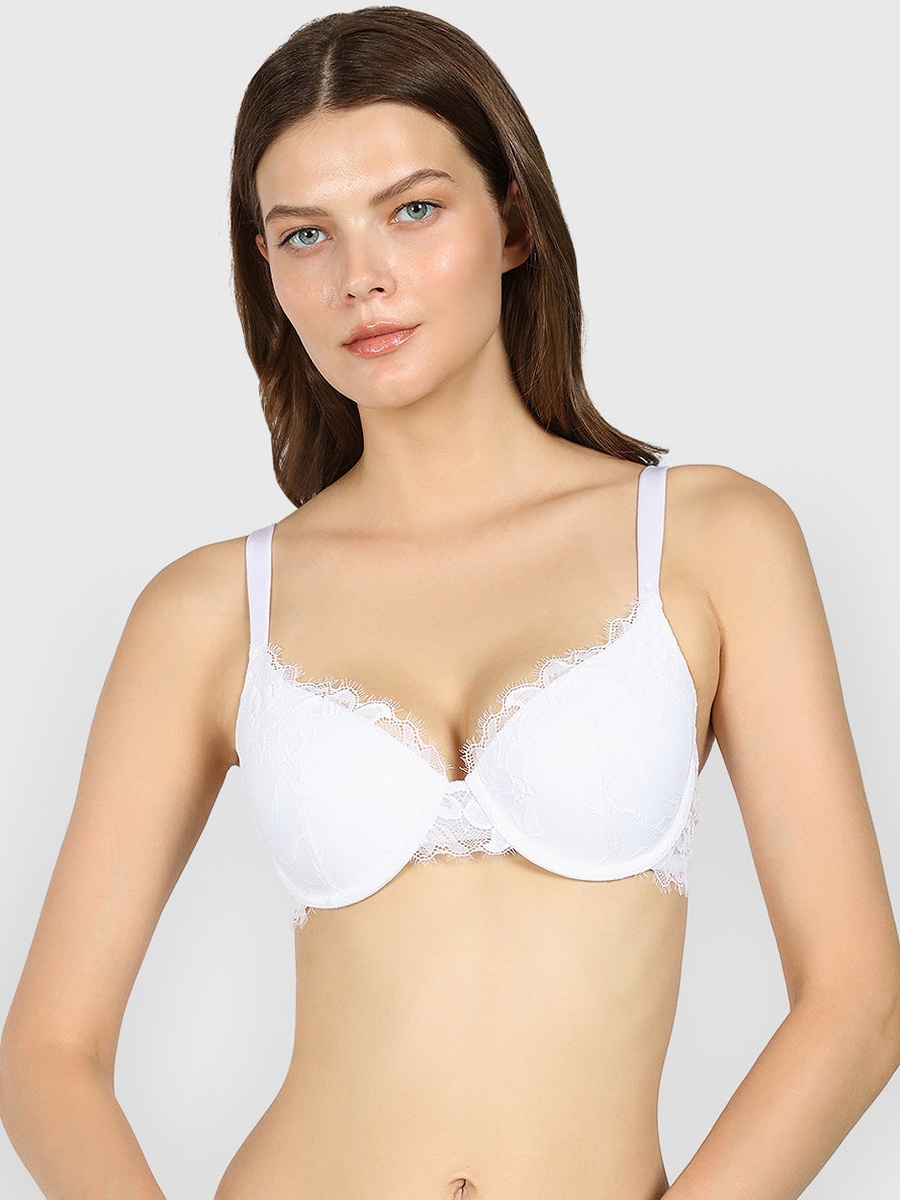 Floral Lace Lightly Lined Full Coverage Bra