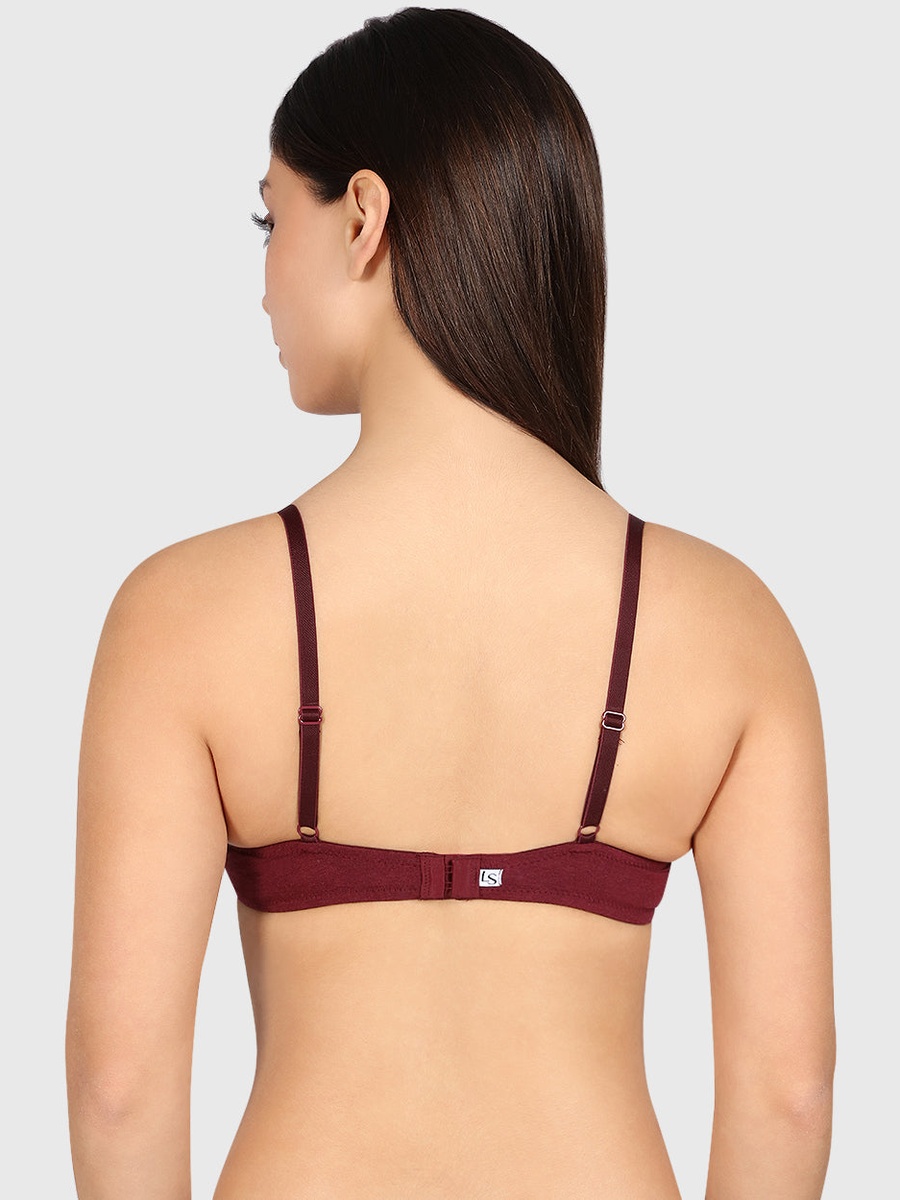 Solid Padded Wired Plunge Bra