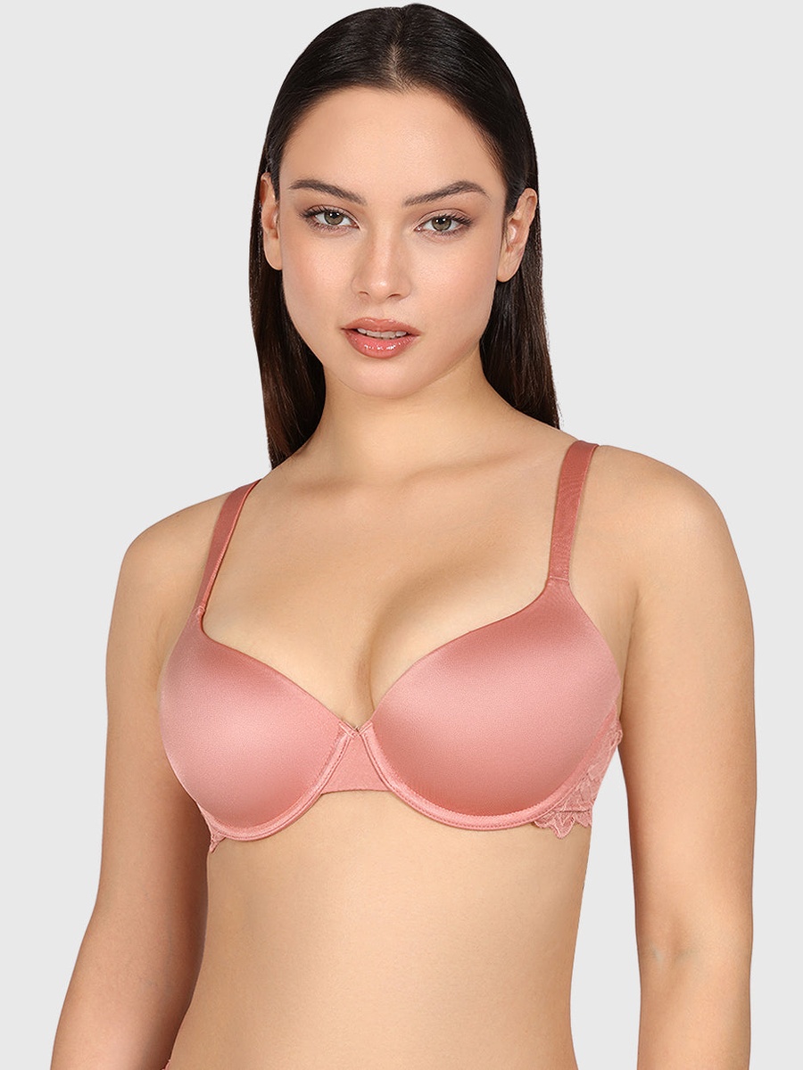 Lace Band Detail Full Coverage Bra