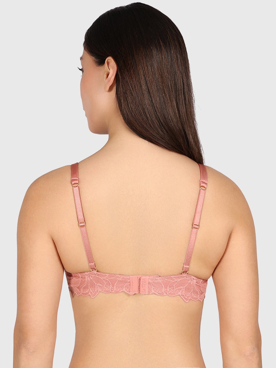 Lace Band Detail Full Coverage Bra