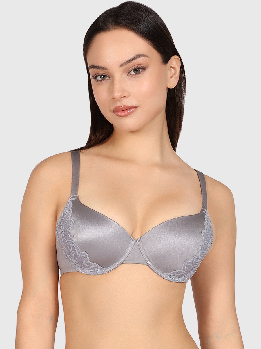 Lace Detail Padded Full Coverage Bra