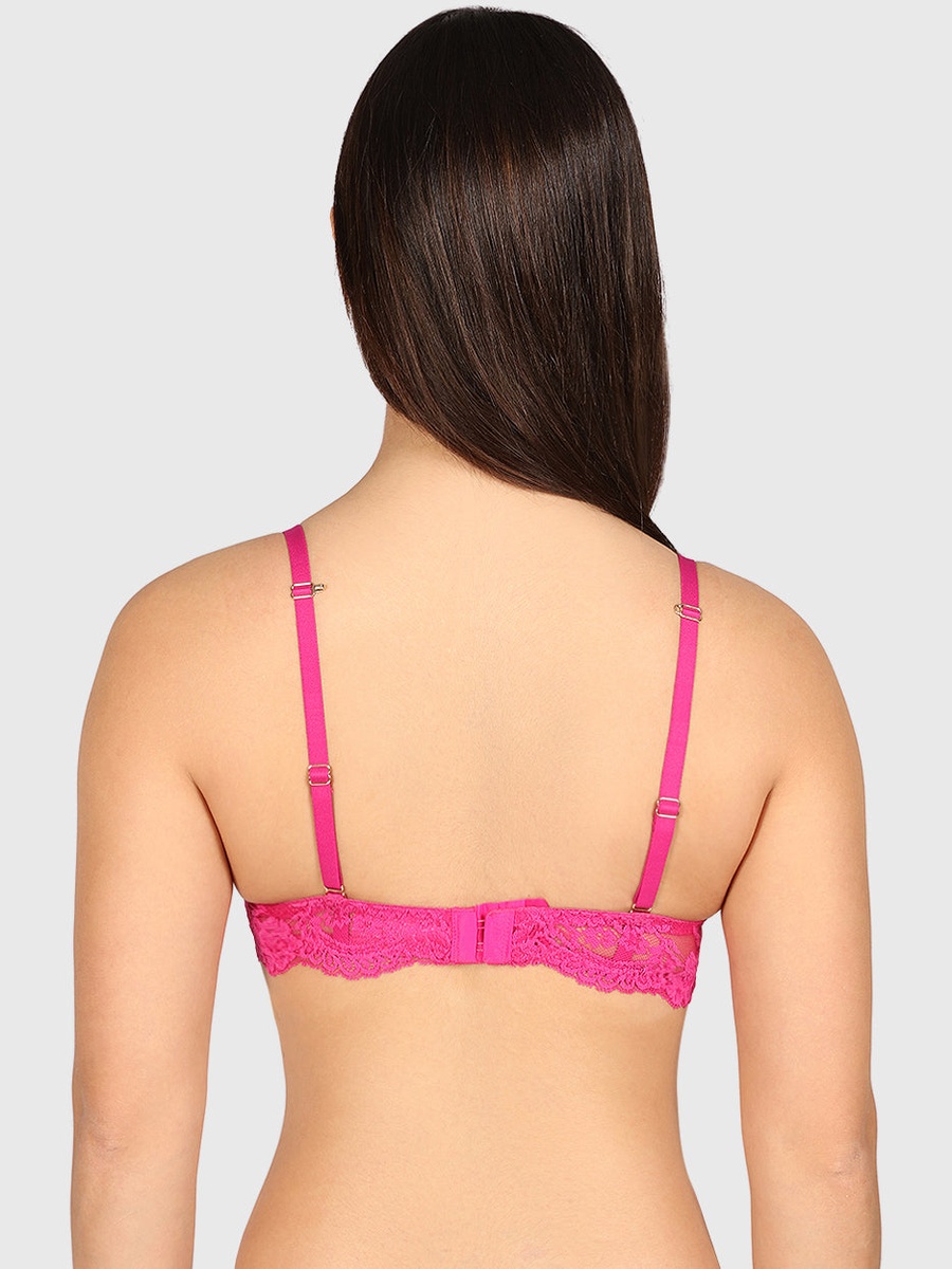 Lace Padded Wired Plunge Bra