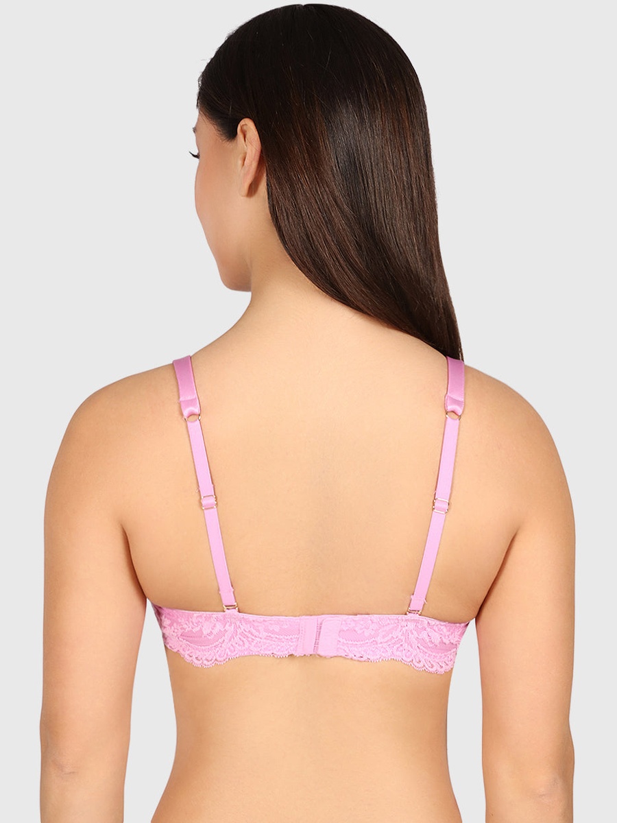 Lace Band Detail Full Coverage Bra