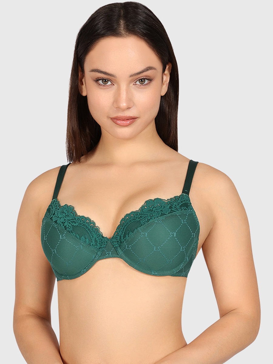 Lace Padded Wired Full Coverage Bra