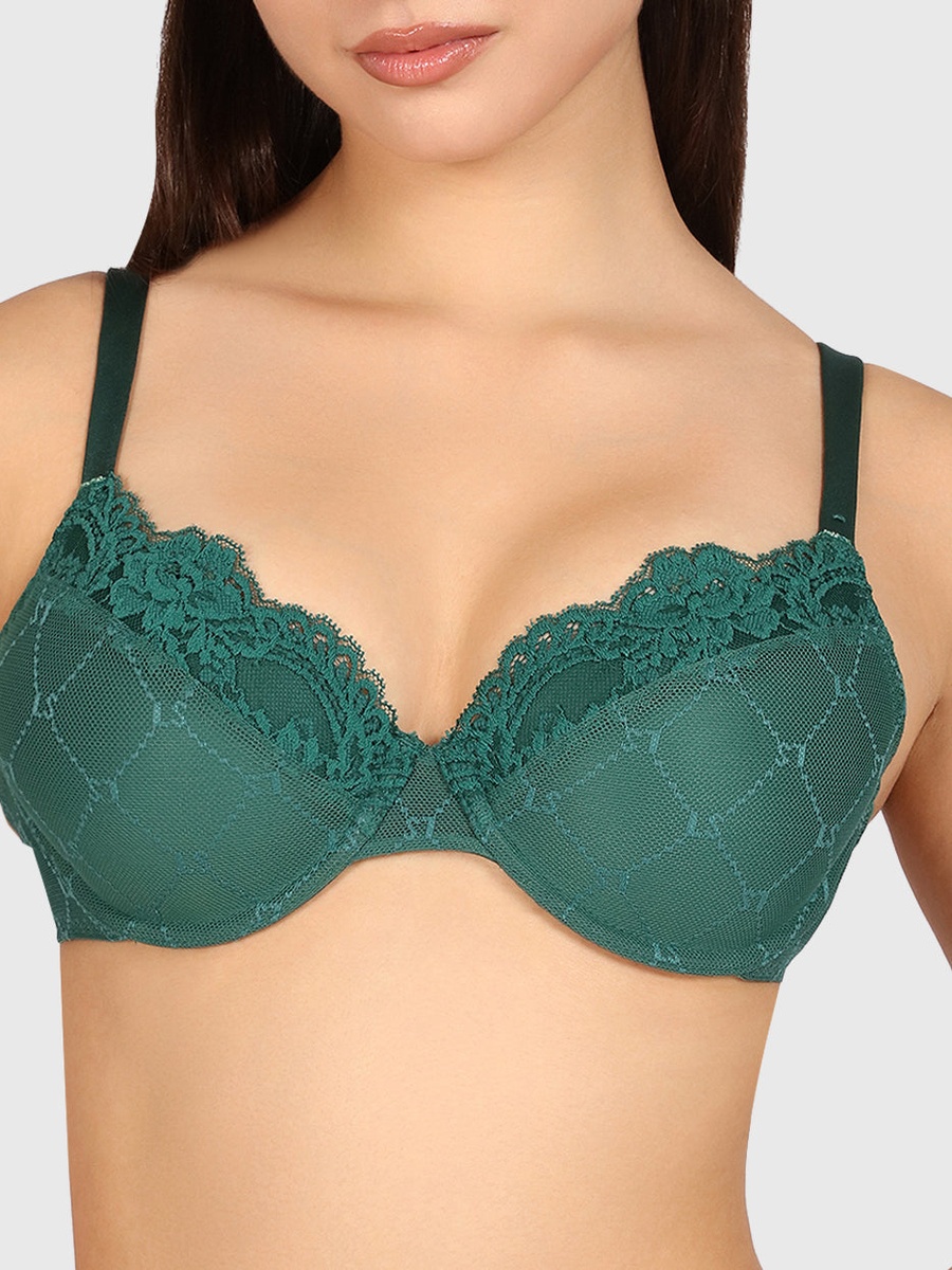 Lace Padded Wired Full Coverage Bra
