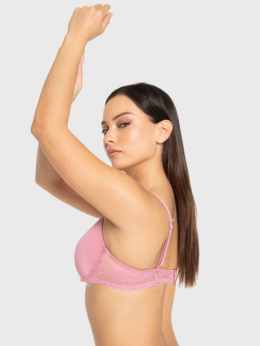 Lace Band Lightly Lined Full Coverage Bra