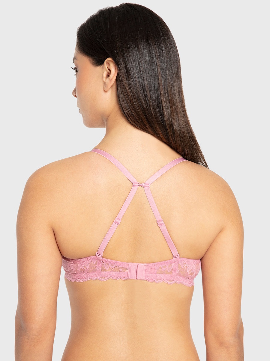 Lace Band Lightly Lined Full Coverage Bra