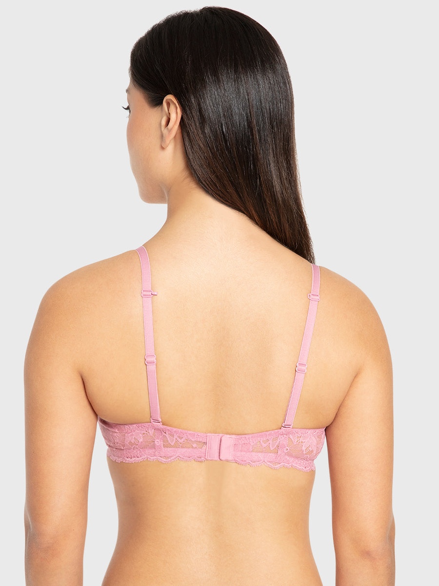 Lace Band Lightly Lined Full Coverage Bra