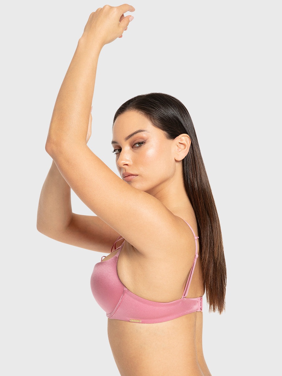 Strappy Gel Padded Wired Plunge Bra