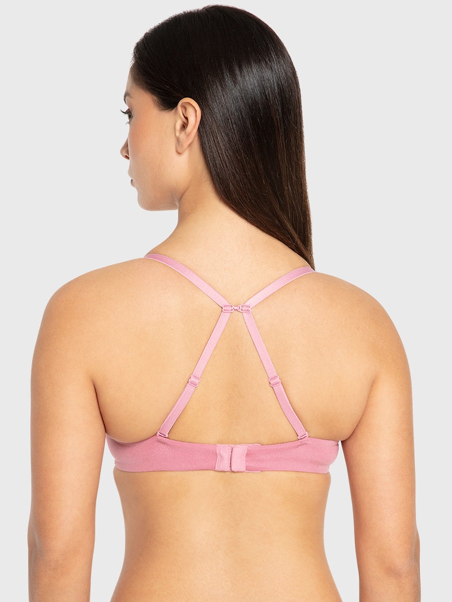 Strappy Gel Padded Wired Plunge Bra