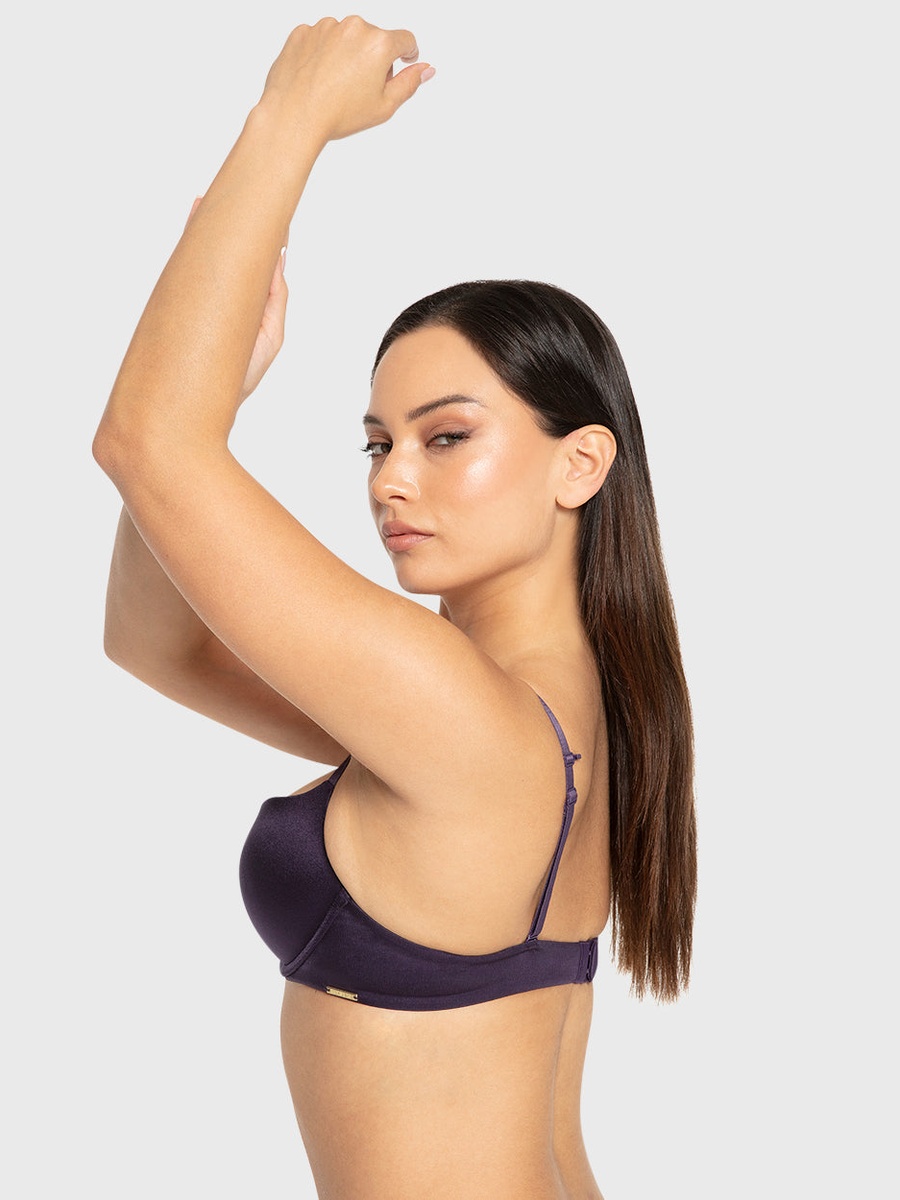 Strappy Gel Padded Wired Plunge Bra