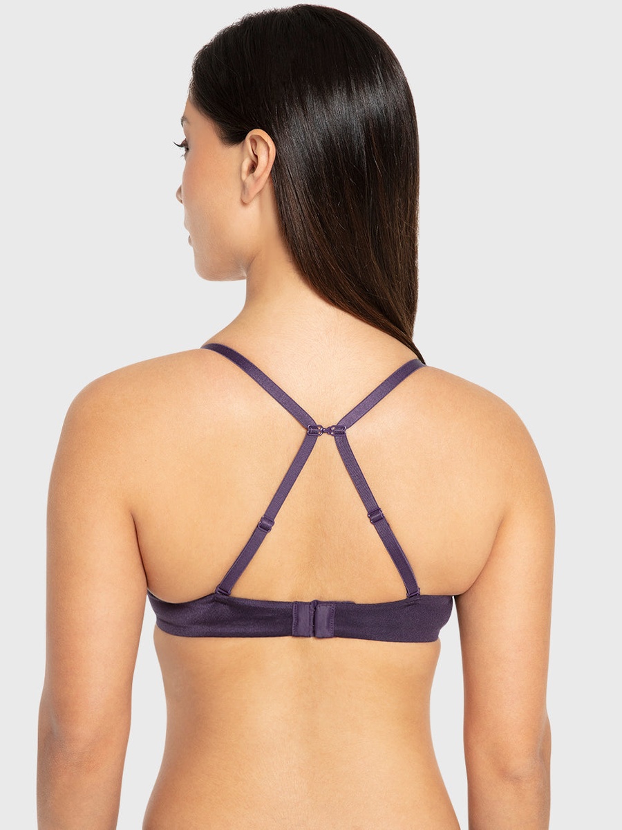 Strappy Gel Padded Wired Plunge Bra