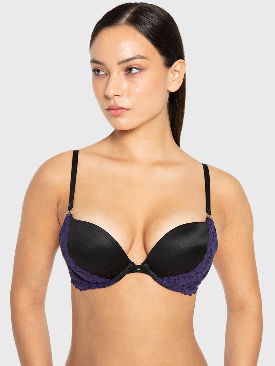 Lace Detail Padded Plunge Bra