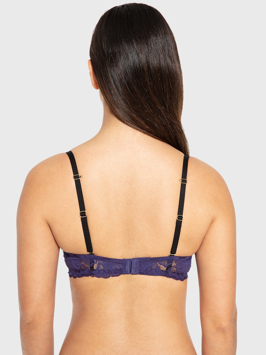 Lace Detail Padded Plunge Bra