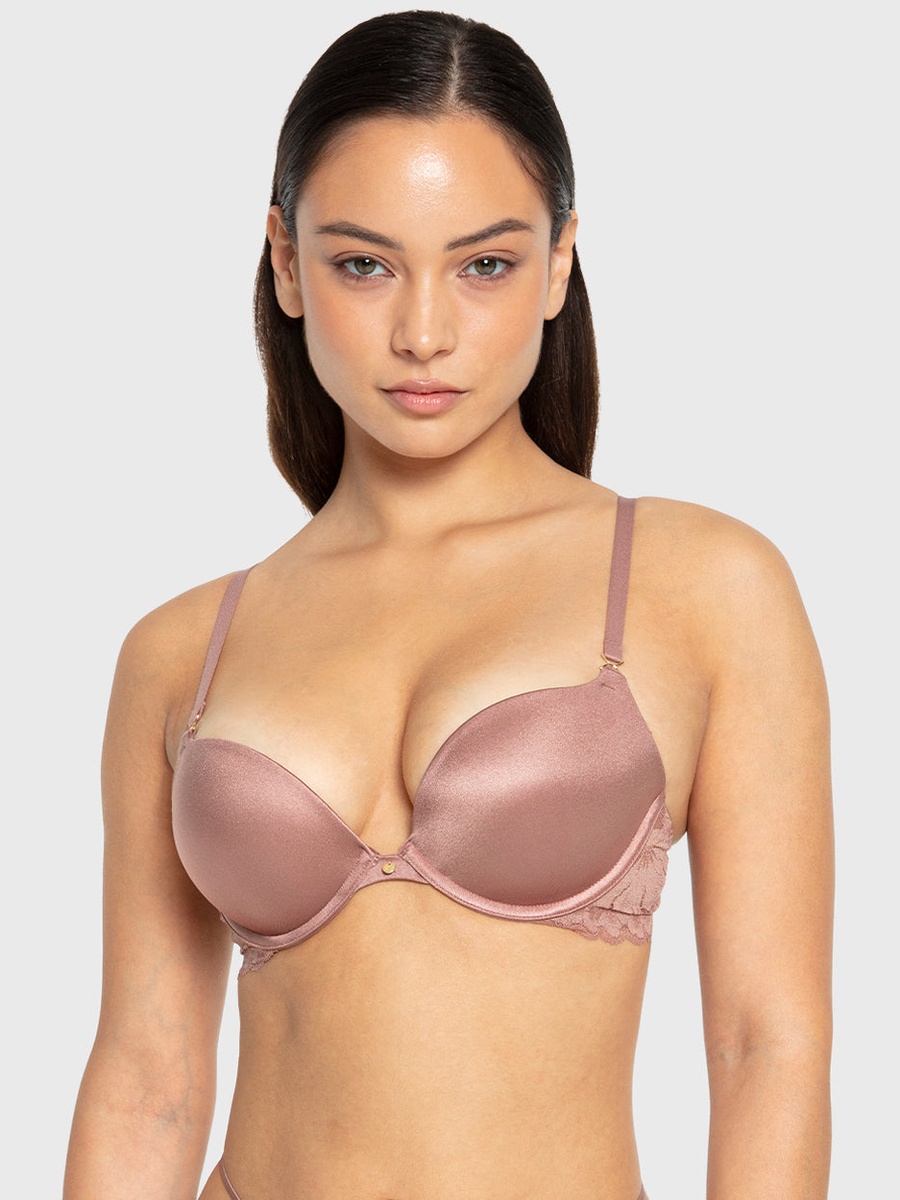 Lace Detail Padded Plunge Bra
