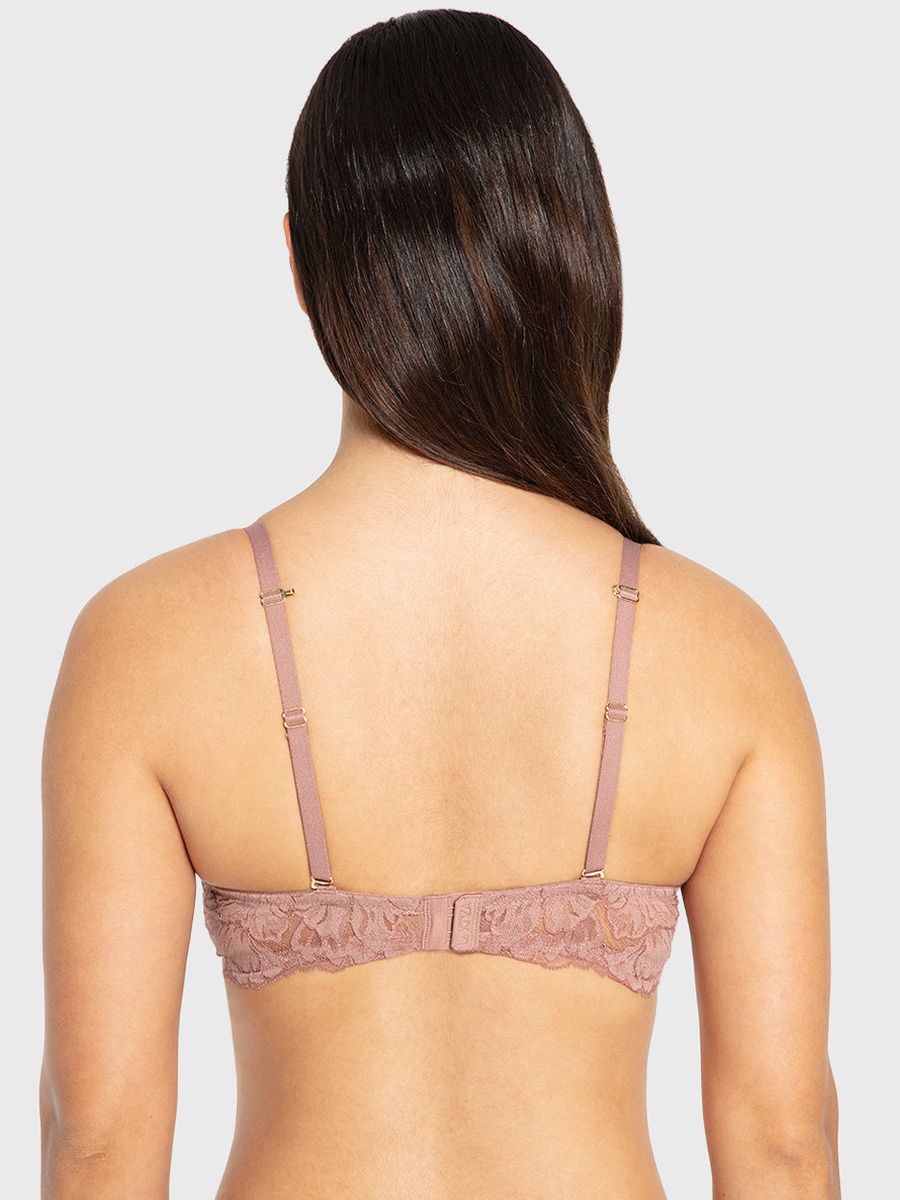 Lace Detail Padded Plunge Bra