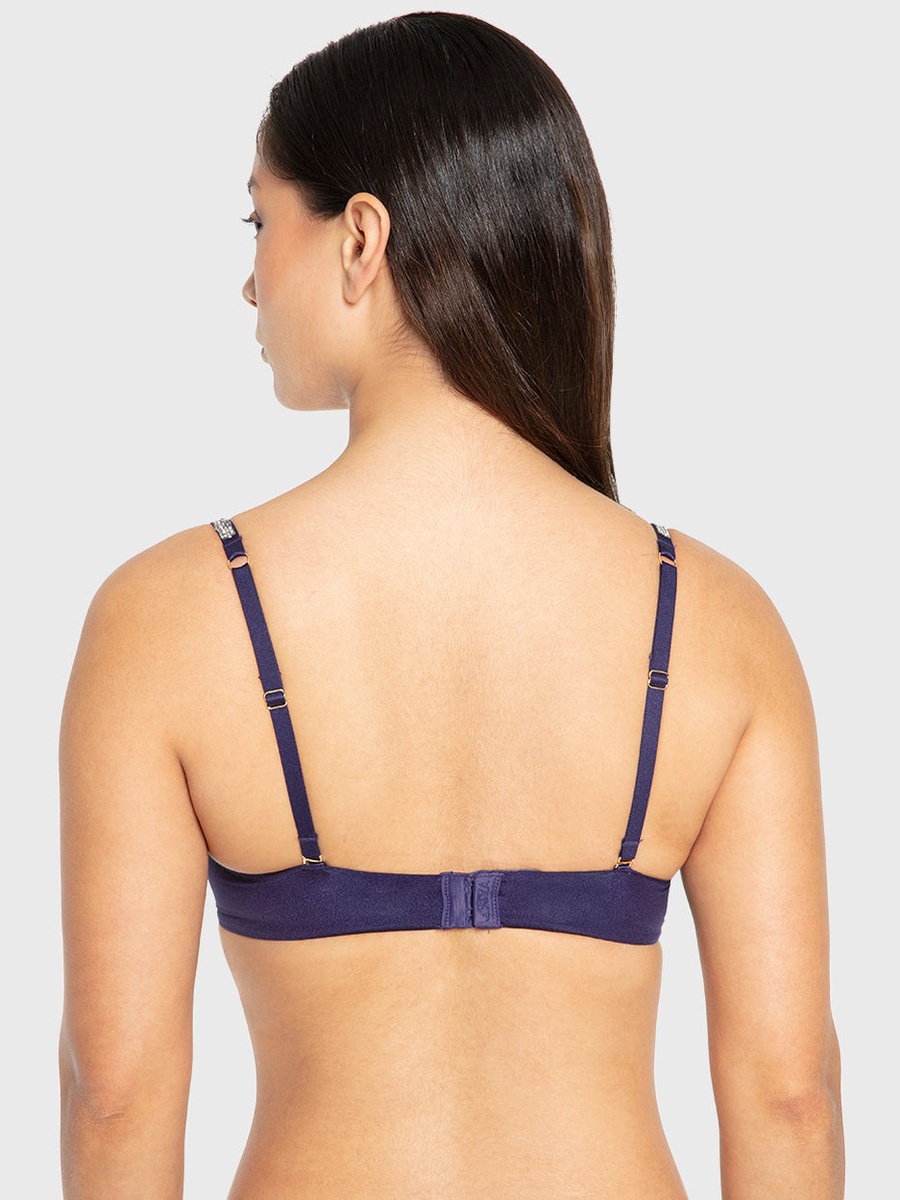 Embellished Double Push Up Plunge Bra