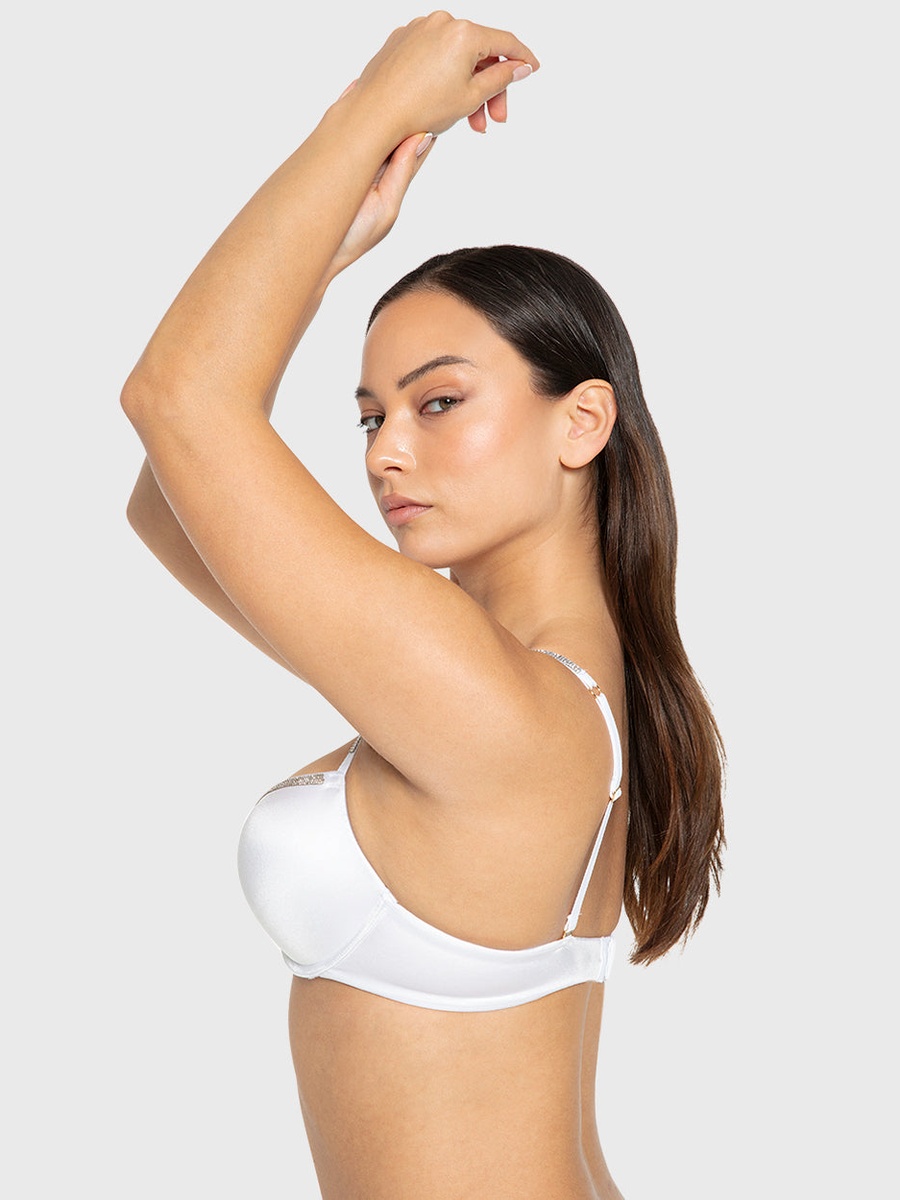 Embellished Double Push Up Plunge Bra
