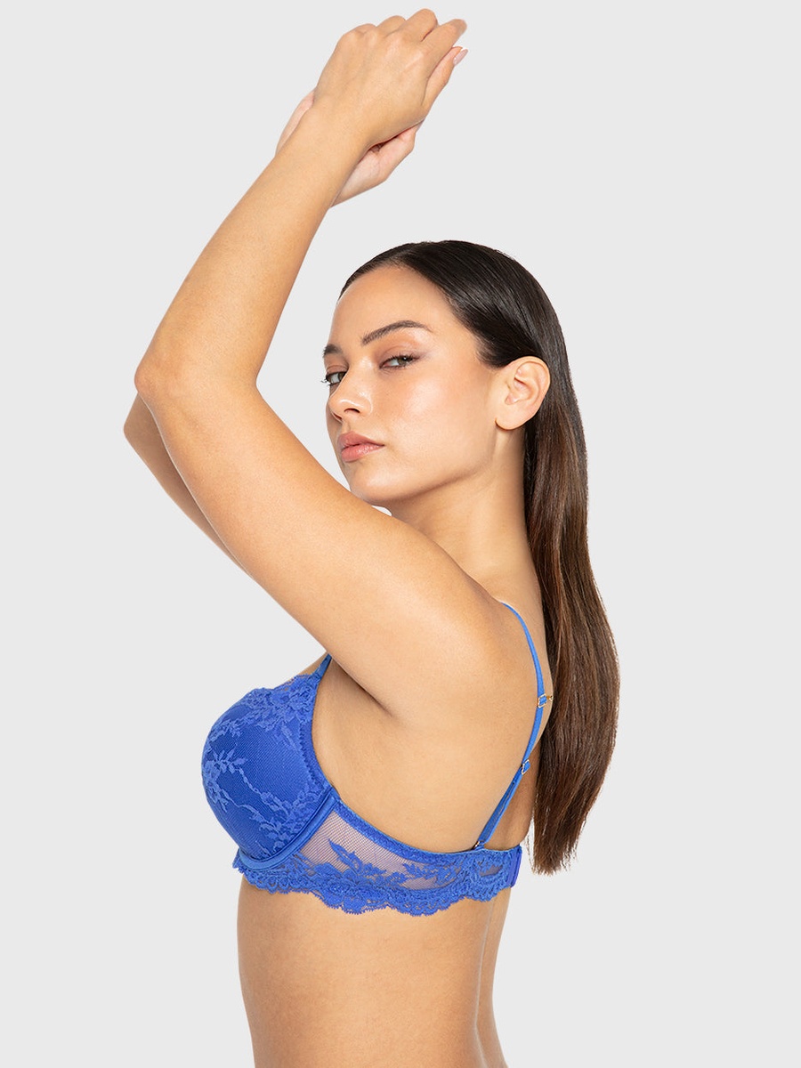 Lace Double Push Up Plunge Bra