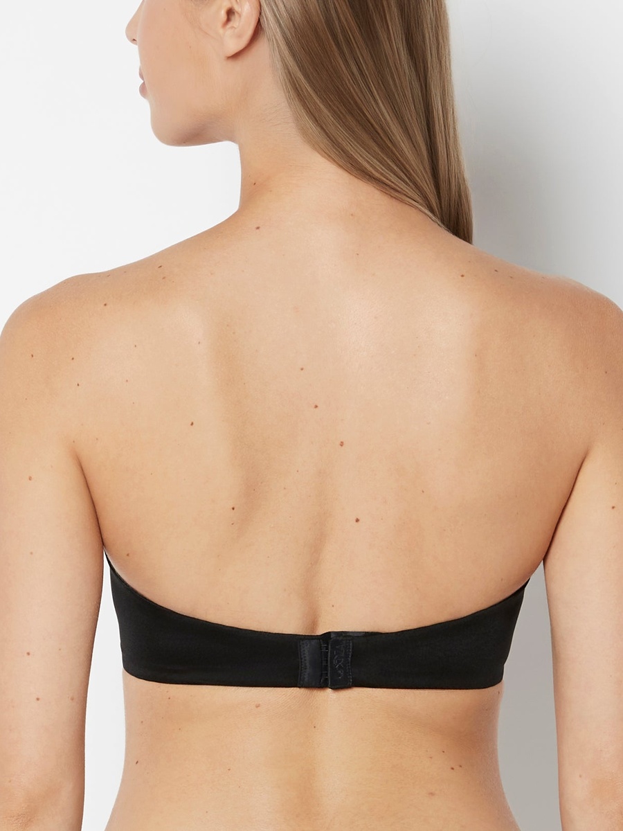 Solid Push Up Bra with Detachable Bra